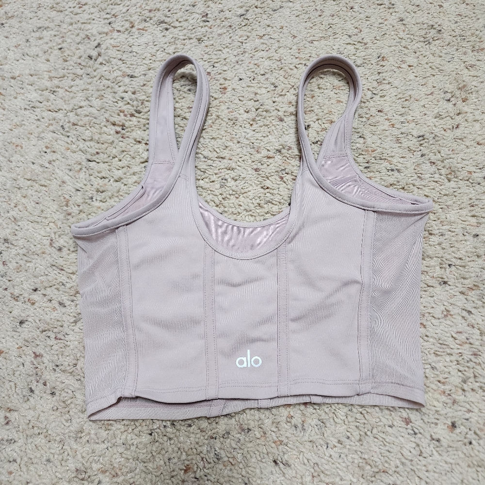 Alo airbrush mesh corset tank - Picture 4 of 8